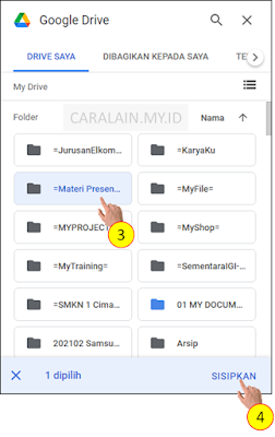 Menampilkan isi direktori Google Drive - CaraLain.My.Id