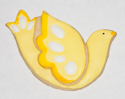 spring red blue yellow birds canary bluebird sugar cookie royal icing frosting