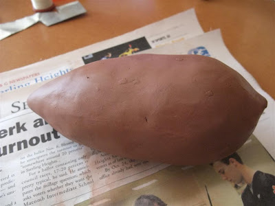 how to make a clay ocarina using a carrot