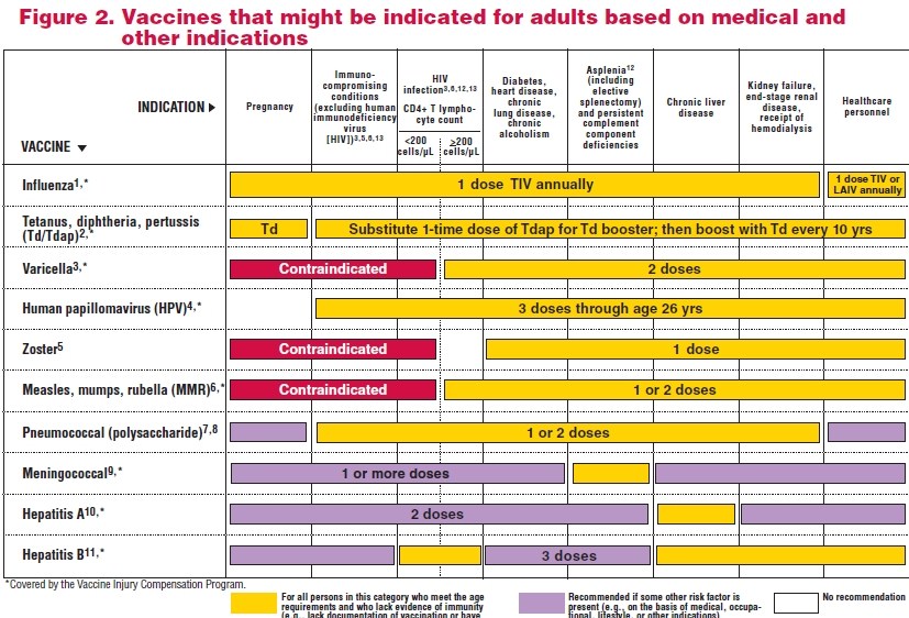 Recommended Adult Immunization Schedule - 2011