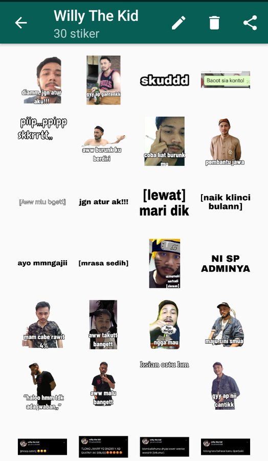 10 Link download stiker  WhatsApp  terbaru lucu nyeleneh  