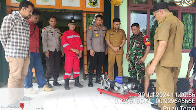 Sosialisasi Kesiapsiagaan Penanganan Karhutla di Wilayah Hukum Polsek Bangkinang Barat