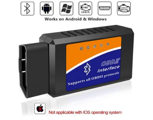 LJPXHHU OBD2 Scanner Bluetooth Code Reader for Android Windows