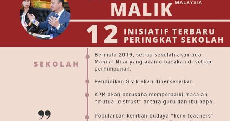 12 inisiatif terbaru peringkat sekolah