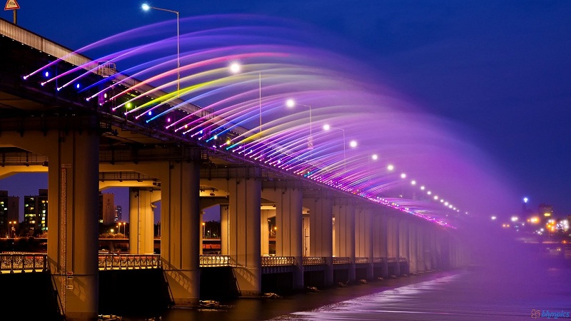 Banpo Bridge, Air Mancur Terindah di Korea Selatan