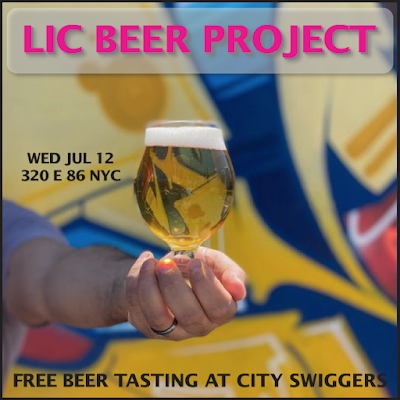 LIC Beer Project free beer tasting at City Swiggers