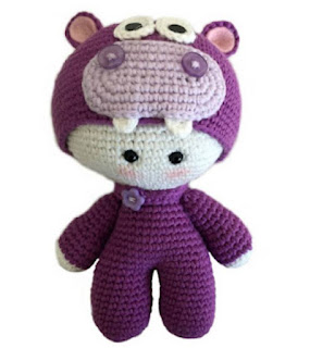 PATRON GRATIS MUÑECO HIPOPOTAMO AMIGURUMI 56834