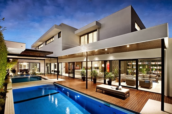 Beautiful modern backyard by Cos Design