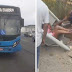 POLÍCIA -  Ônibus destrói ponto na Lindenberg e deixa 3 mulheres feridas
