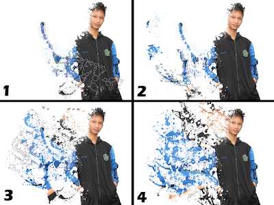 efeserpihankeren di photoshop, efek dispersion keren, efe dispersal.