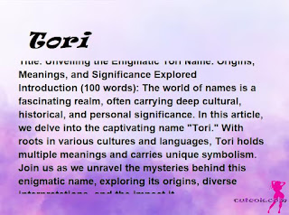 meaning of the name "Tori"