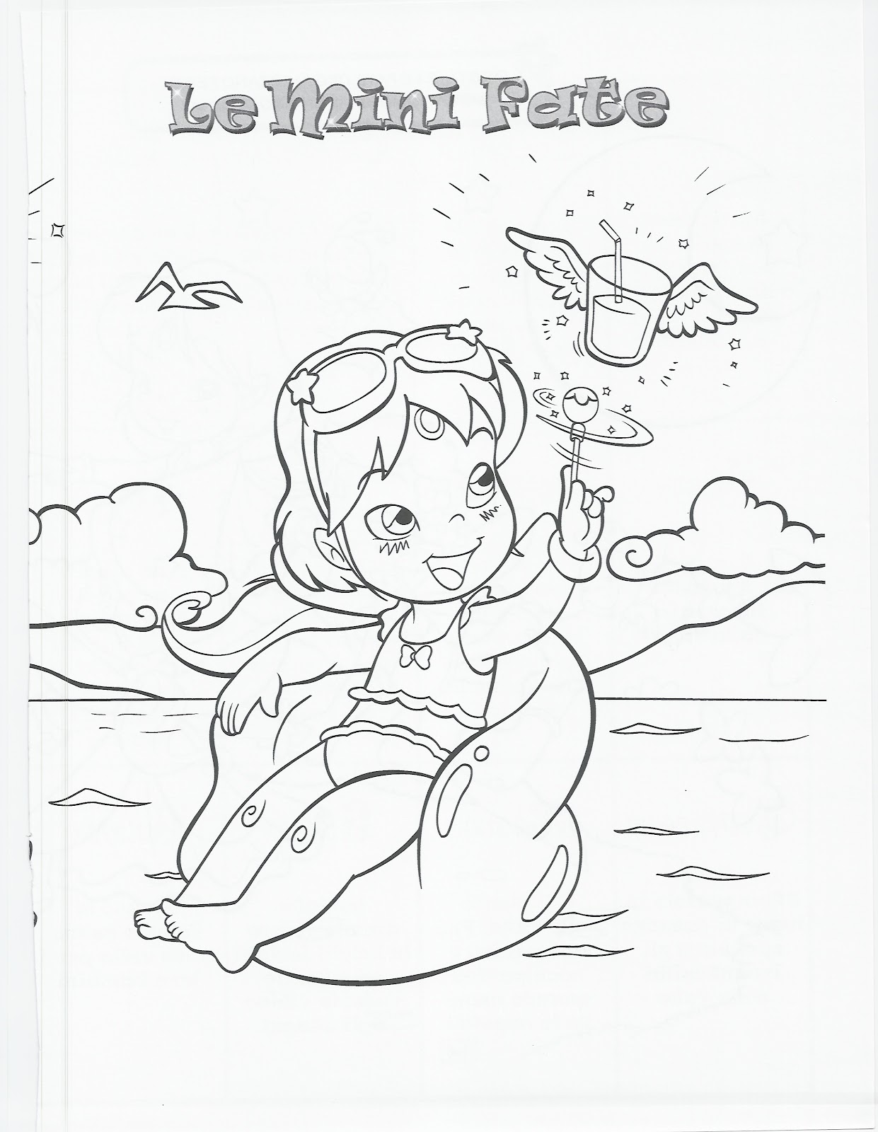 DISEGNI DA COLORARE COLORA GIOCA CON LE FATINE e leggi la storia