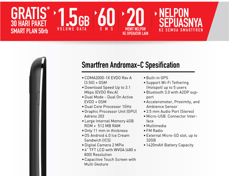 Spesifikasi dan Harga Andromax C 2013 | Free Download