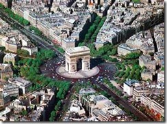 ARC DE TRIOMPHE AERIAL