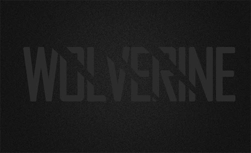 Photoshop Tutorial  : Wolverine Text Effect