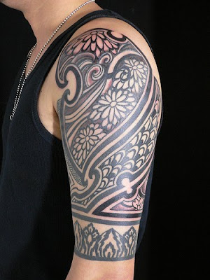 tribal tattoo arm. Japanese+Tribal+Tattoo+On+Arm