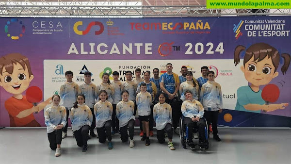 Jugadores del Club Tenis de Mesa Defense Representan a Canarias en el Campeonato de España Escolar