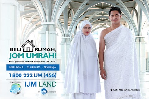 Beli Rumah, PERCUMA Pakej Umrah Di IJM Land