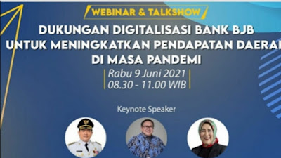 bank bjb Cabang Cirebon Gelar Webinar “Dukungan Digitalisasi bank bjb untuk Meningkatkan PAD di Masa Pandemi”