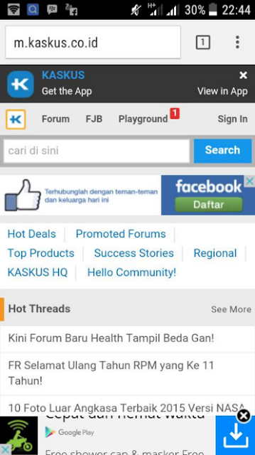 Cara memasang iklan AdSense melayang di bawah versi HP (Mobile)