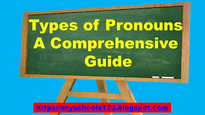 Types of Pronouns A Comprehensive Guide