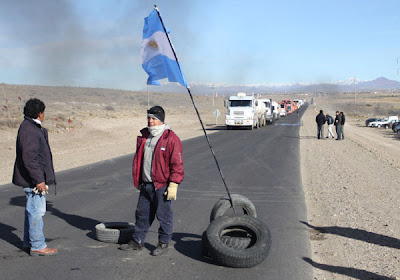 Por protestas de viales no hay naftas en Zapala, Aluminé y Las Lajas