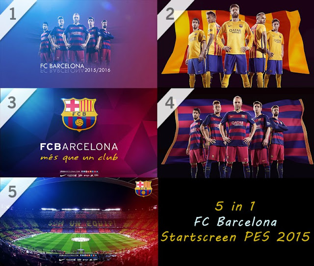 PES 2015 Barcelona Start Screen