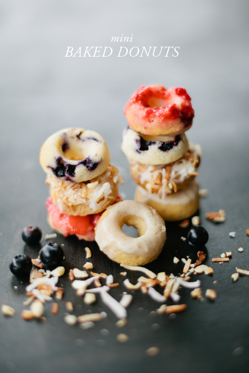 No sugar mini baked donuts