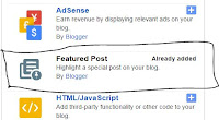Widget featured post terbaru pada blogspot