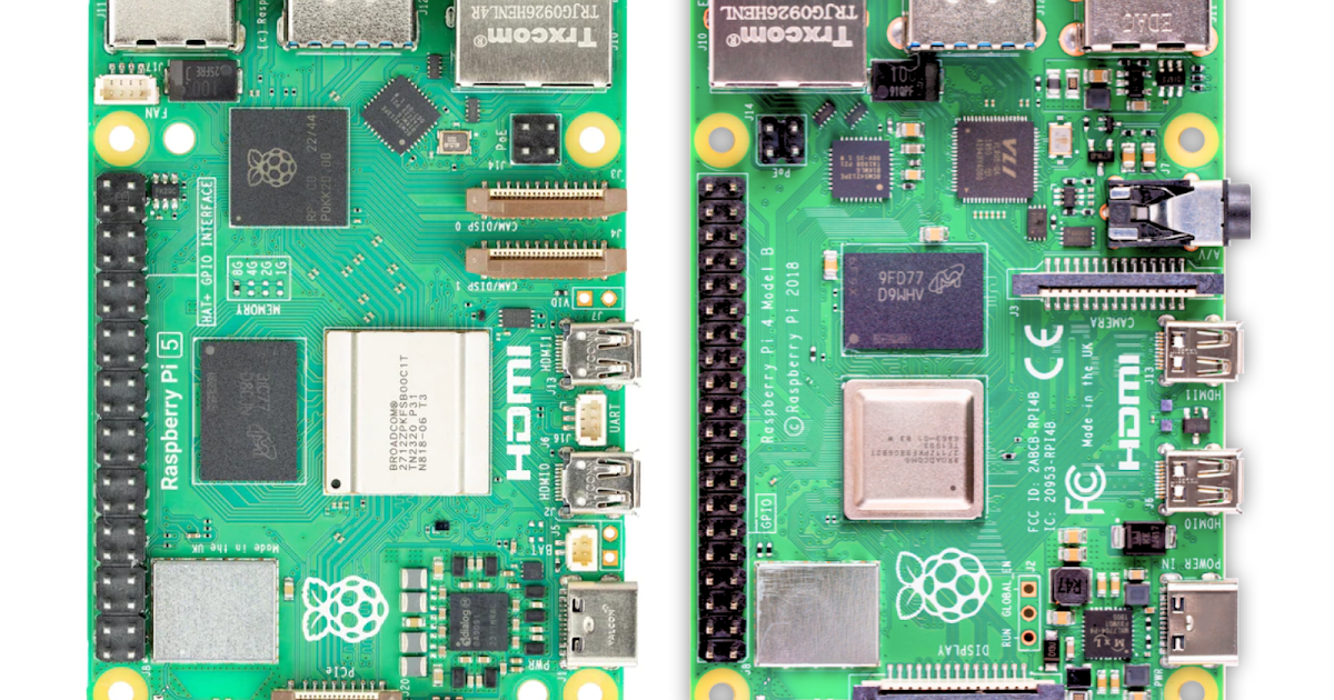 Raspberry Pi 4 Model B vs Raspberry Pi 5: A Complete Comparison