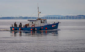 Photo of fishing charter boat Venture West out on the Solway Firth