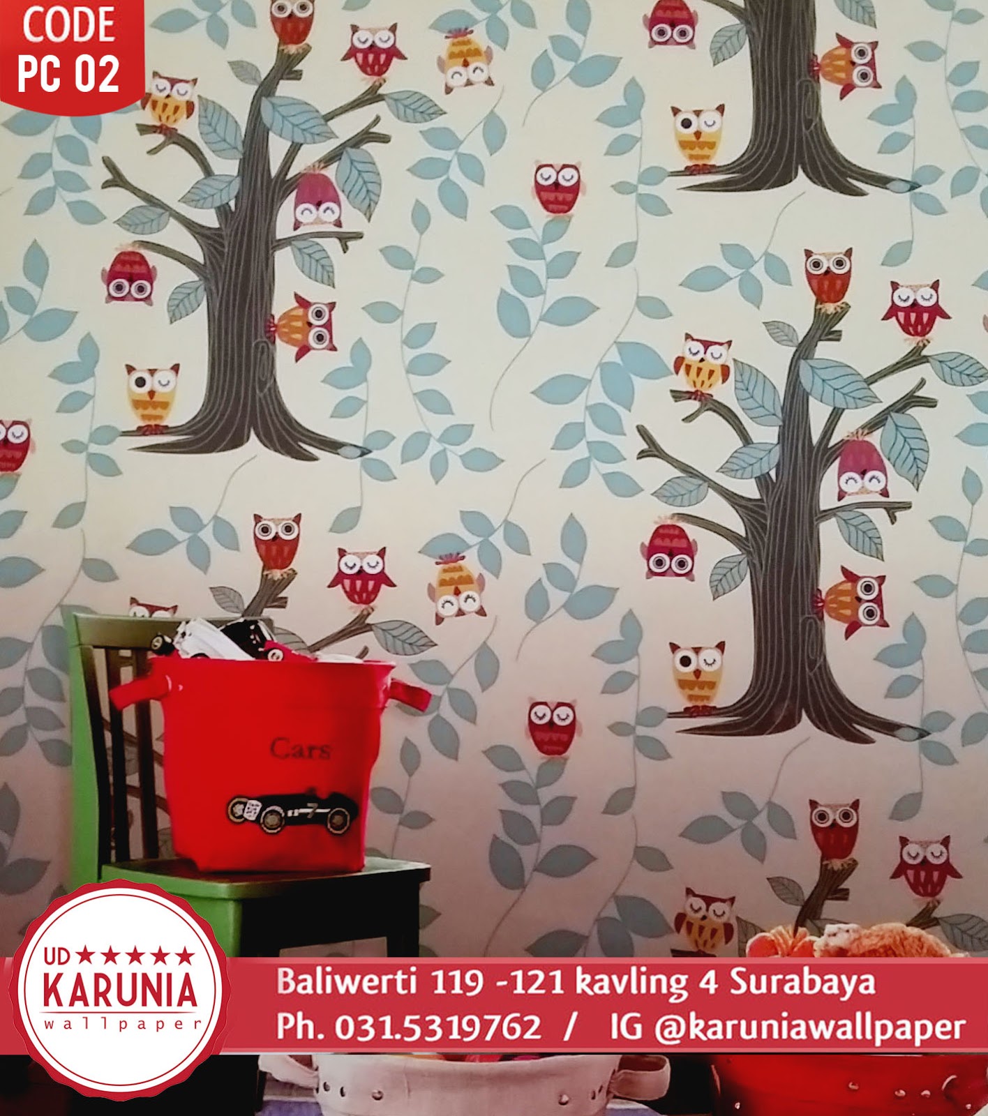 NEW ARRIVAL WALLPAPER DINDING COLORFUL JANUARY 2017 KARUNIA