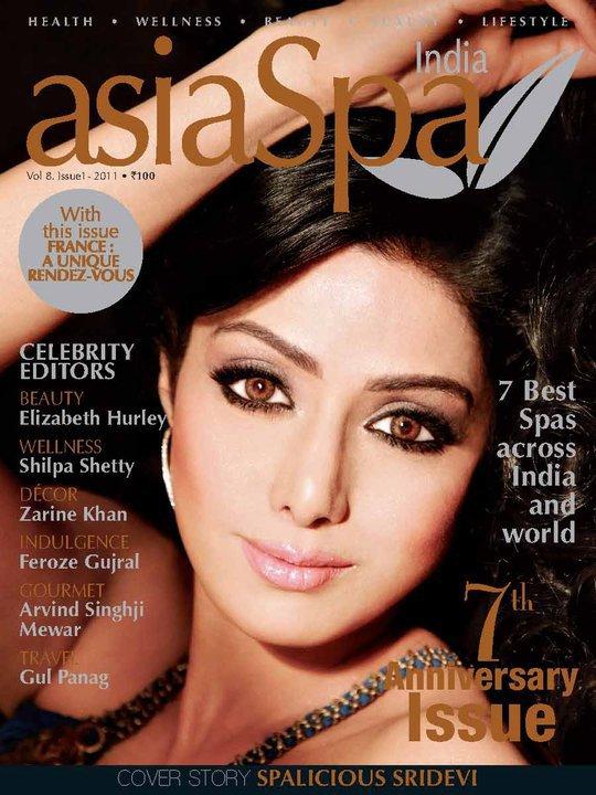Sridevi on Asia Spa Magazine 2011 Hot Photoshoots Pictures Wallpapers
