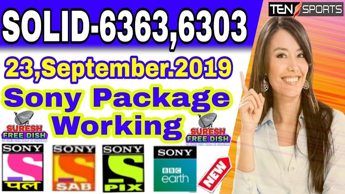 Solid 6363 And 6303 mai Sony Package 100 Working Date,23 Sep 2019