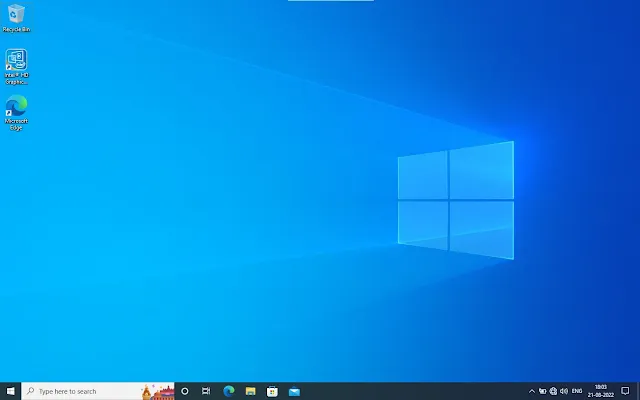 windows 10 desktop screen