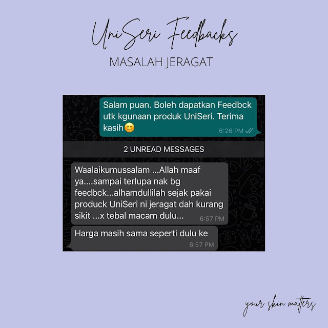 UniSeri Blu Telang Serum Dan CC Cream Terbaik Dari Bunga Telang Untuk Merawat Masalah Penuaan, Jerawat dan Liang Pori Terbuka