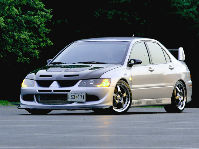 silver mitsubishi lancer evo 8 wallpaper