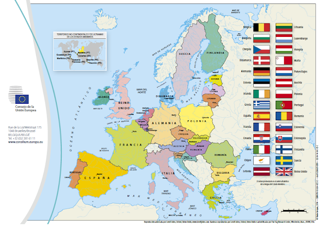 Resultado de imagen de union europea paises