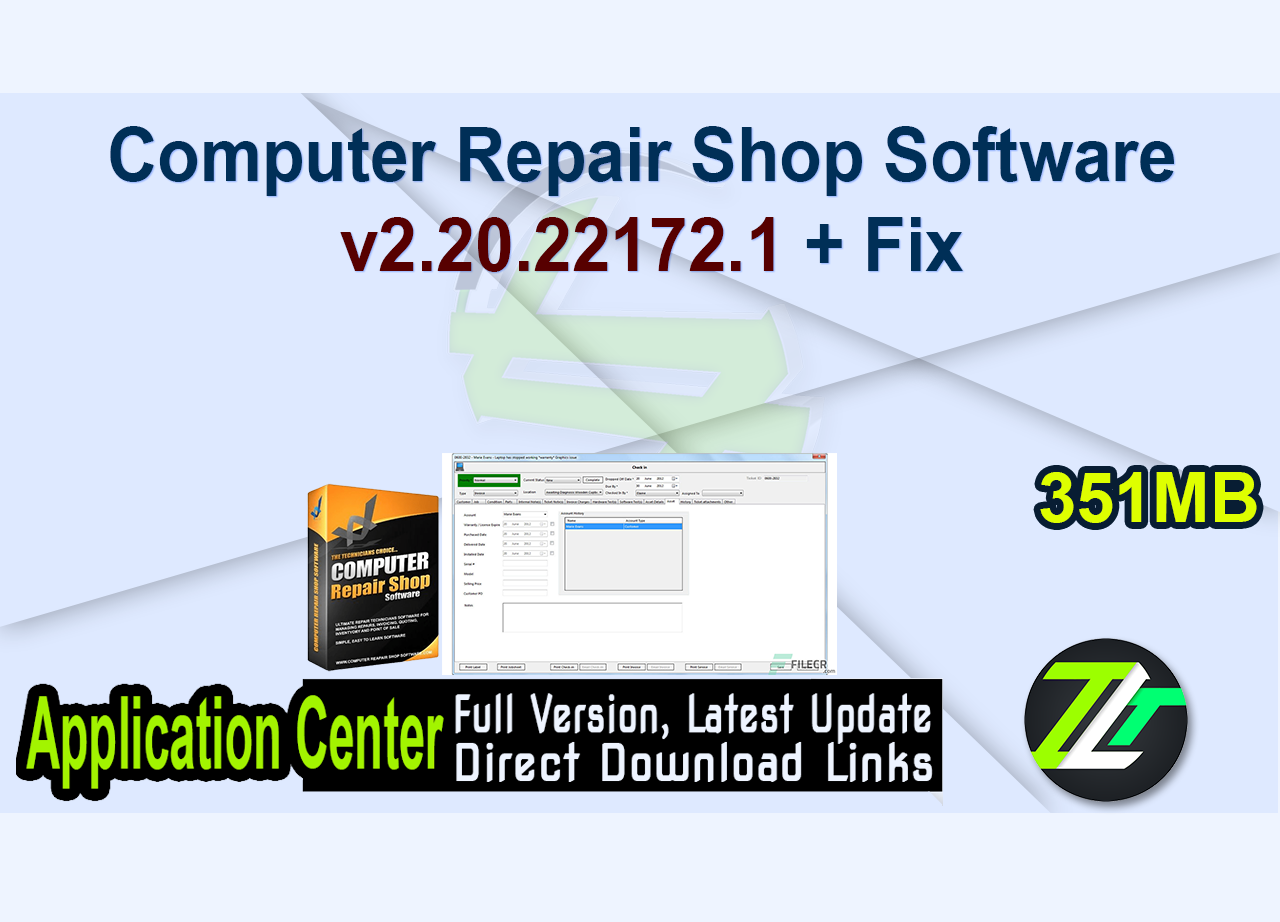 Computer Repair Shop Software v2.20.22172.1 + Fix