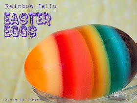 Rainbow Jello Easter Eggs by Thrive