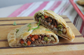 Made with ground beef instead of tough stewing beef, the filling for these easy Cornish pasties is ready much more quickly, which means you will be munching on these beauties in record time.