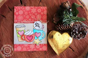 Sunny Studio Stamps: Mug Hugs Coffee & Hot Chocolate Card by Eloise Blue. 