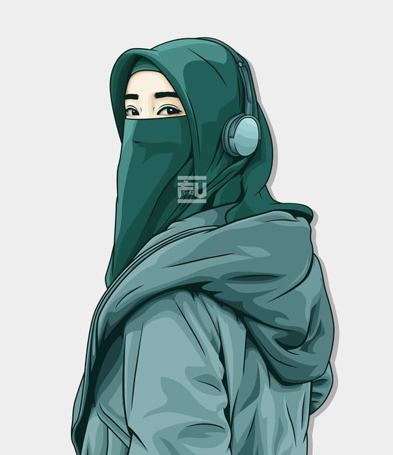 50 Gambar  Kartun  Muslimah Keren Cantik Dan Sedih   DYP im