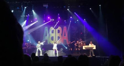 The ABBA Show production on stage at Theatre of Marcellus
