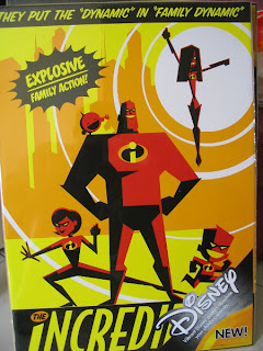 Mr Incredible Elastigirl Violet Dash Jack Jack Disney Incredibles movie posters Pixar