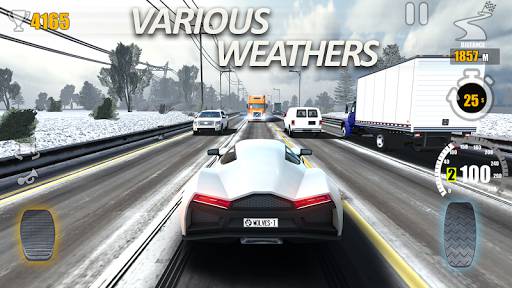  speed into Traffic jam Lane splitting to get more points Traffic Tour Mod Apk [Money]