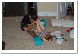 diaper change