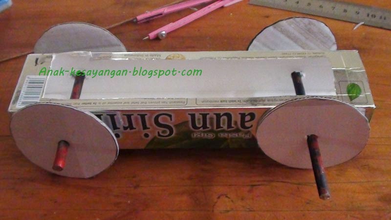 Anak Kesayangan Step by step membuat Rubberband Car