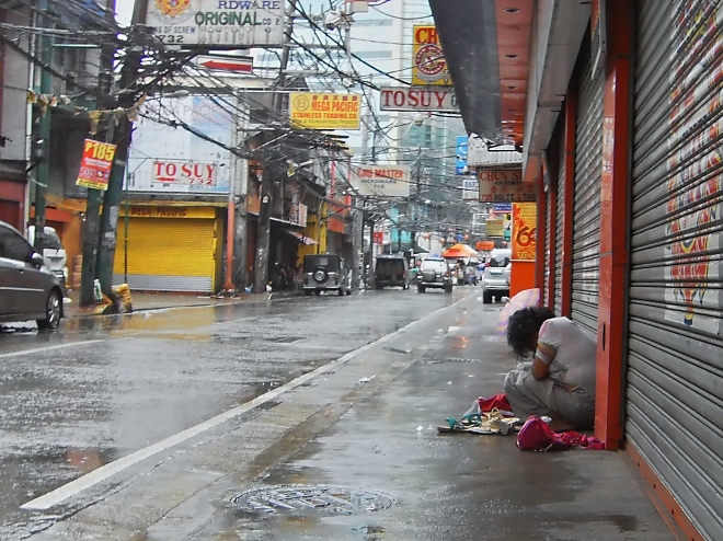 Leben auf der Straße in Manila