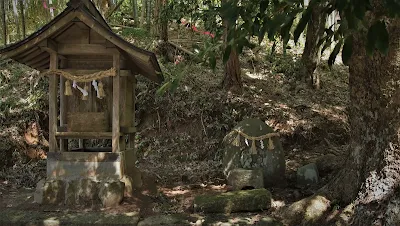 米子市 淀江町 本宮のサイノカミ 本宮神社の双体道祖神
